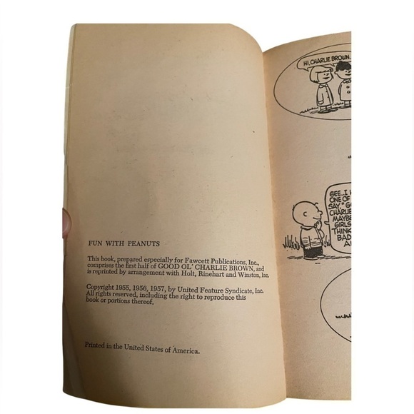 Fun With Peanuts Copyright 1957 by Charles M. Schulz - Picture 3 of 11